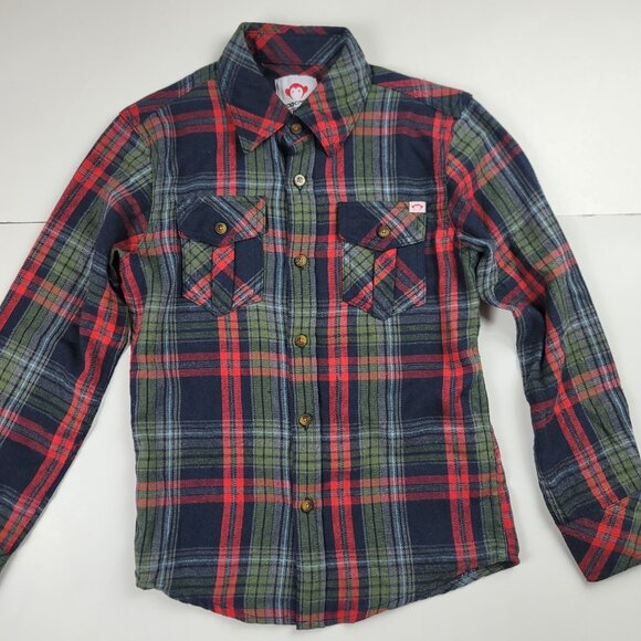Appaman Boys Plaid Button Down Shirt Size 10 Flannel - Picture 3 of 9